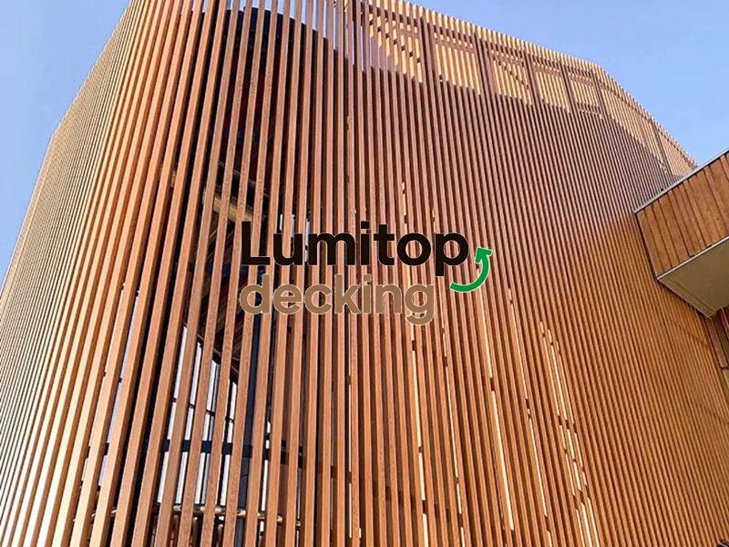 LUMITOP DECKING Privacy Screen Louver Tube: Elevate Your Space with Premium Wood Composite Louver (WPC Louver)